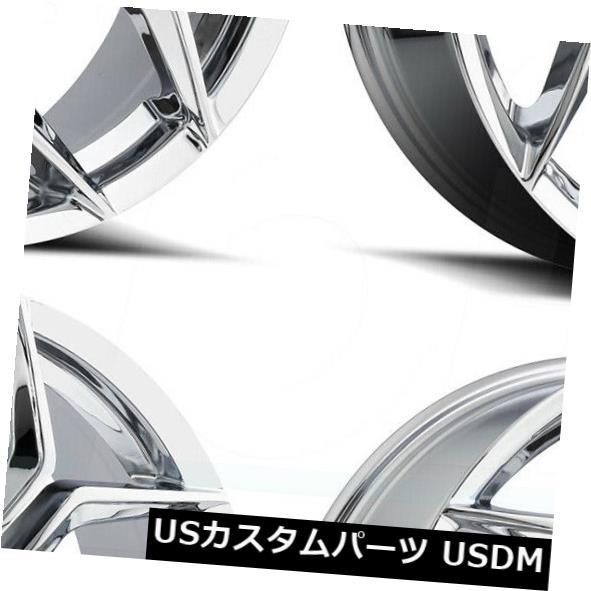 海外輸入ホイール 22x9 MKW M121 5x115 / 5x120 18クロームホイールリムセット（4） 22x9 MKW M121 5x115/5x120 18 Chrome Wheels Rims Set(4) 【並行輸入品】