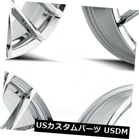 海外輸入ホイール 22x9 MKW M123 6x5.5 / 6x139.7 18クロームホイールリムセット（4） 22x9 MKW M123 6x5.5/6x139.7 18 Chrome Wheels Rims Set(4) 【並行輸入品】