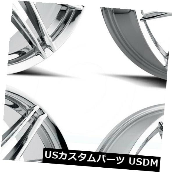 海外輸入ホイール 22x9 MKW M124 5x115 / 5x120 18クロームホイールリムセット（4） 22x9 MKW M124 5x115/5x120 18 Chrome Wheels Rims Set(4) 【並行輸入品】