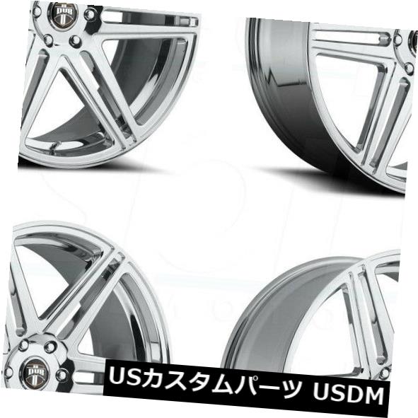 海外輸入ホイール 22x9.5 DUB Skillz S122 6x5.5 / 6x139.7 30クロームホイールリムセット（4） 22x9.5 DUB Skillz S122 6x5.5/6x139.7 30 Chrome Wheels Rims Set(4) 【並行輸入品】