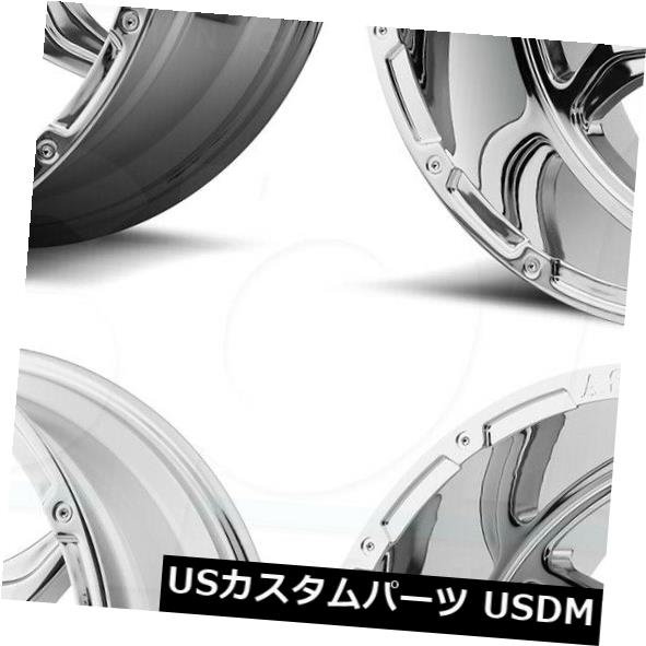 海外輸入ホイール 20x12 Asanti Off-Road AB810弾道5x5 / 5x127 -44クロームホイールリムセット（4） 20x12 Asanti Off-Road AB810 Ballistic 5x5/5x127 -44 Chrome Wheels Rims Set(4) 【並行輸入品】