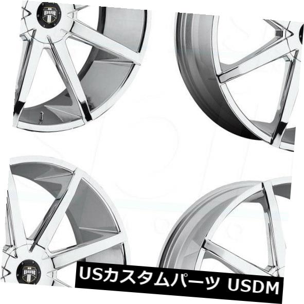 海外輸入ホイール 22x9.5 DUBプッシュS201 5x4.5 / 5x120 32クロームホイールリムセット（4） 22x9.5 DUB Push S201 5x4.5/5x120 32 Chrome Wheels Rims Set(4) 【並行輸入品】｜カスタムパーツ WORLD倉庫