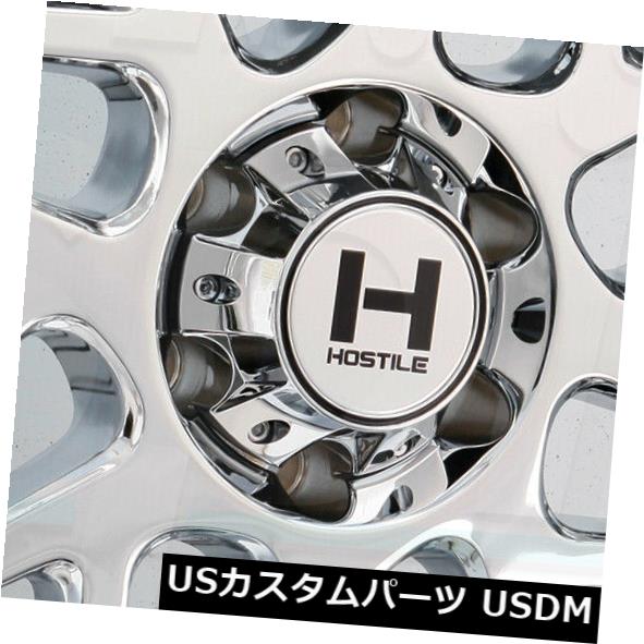 海外輸入ホイール 20x12敵対的なH108スプロケット8x170 -44クロームホイールリムセット（4） 20x12 Hostile H108 Sprocket 8x170 -44 Chrome Wheels Rims Set(4) 【並行輸入品】