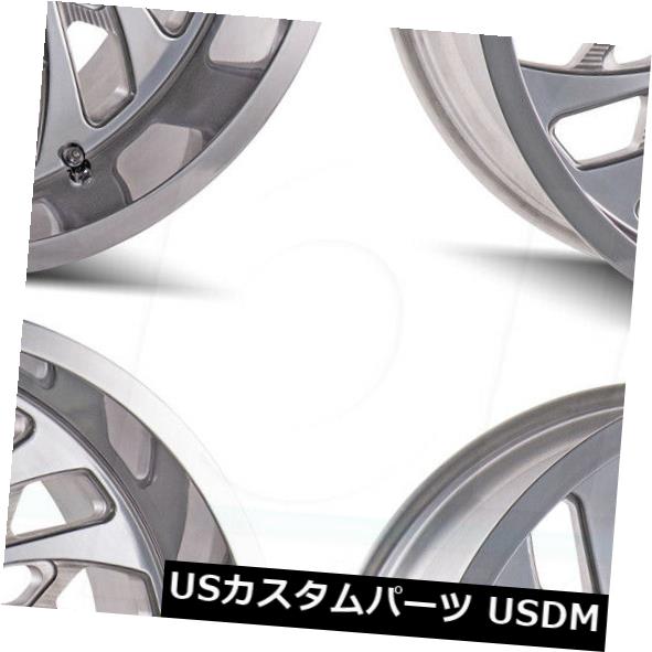 海外輸入ホイール 22x12カリオフロードスイッチバック8x6.5 / 8x165.1 -51ポリッシュホイールリムセット（4） 22x12 Cali Off-Road Switchback 8x6.5/8x165.1 -51 Polished Wheels Rims Set(4) 【並行輸入品】