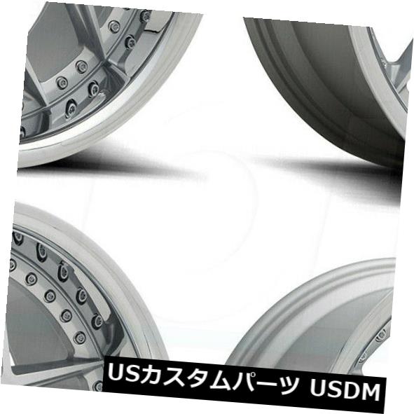 海外輸入ホイール 20x9 / 20x10.5ニッチバイスM225 5x120 35/35シルバーホイールリムセット（4） 20x9/20x10.5 Niche Vice M225 5x120 35/35 Silver Wheels Rims Set(4) 【並行輸入品】