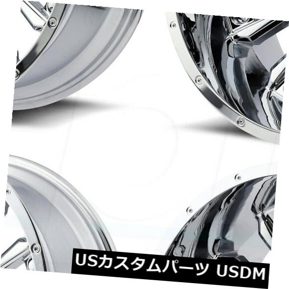 海外輸入ホイール 20x9 Asanti Off-Road AB808ブラックホーク6x135 -12クロームホイールリムセット（4） 20x9 Asanti Off-Road AB808 Blackhawk 6x135 -12 Chrome Wheels Rims Set(4) 【並行輸入品】
