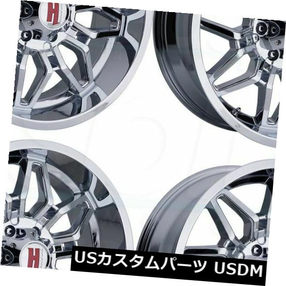 海外輸入ホイール 22x12 Havok H109 8x180 -44クロームホイールリムセット（4） 22x12 Havok H109 8x180 -44 Chrome Wheels Rims Set(4) 【並行輸入品】