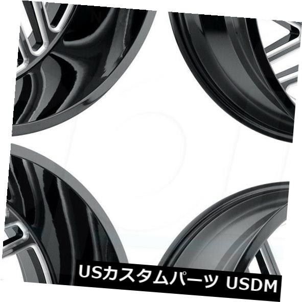 海外輸入ホイール 20x12敵対的なH116ジグソー8x170 -44ブラックミルドホイールリムセット(4) 20x12 Hostile H116 Jigsaw 8x170 -44 Black Milled Wheels Rims Set(4) 【並行輸入品】|カスタムパーツ WORLD倉庫