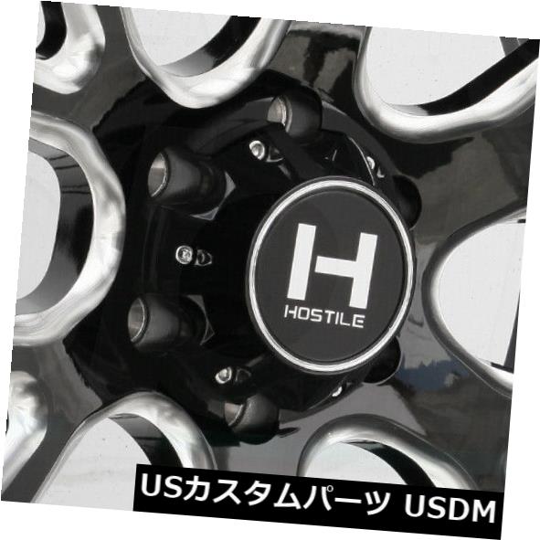 海外輸入ホイール 20x12敵対的なH113レイジ6x135 -44ブラックミルドホイールリムセット（4） 20x12 Hostile H113 Rage 6x135 -44 Black Milled Wheels Rims Set(4) 【並行輸入品】 285,665円