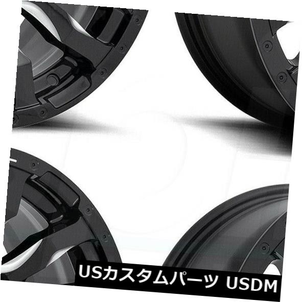 海外輸入ホイール 22x10 Fuel Blitz D673 6x135 -18ブラックミルドホイールリムセット（4） 22x10 Fuel Blitz D673 6x135 -18 Black Milled Wheels Rims Set(4) 【並行輸入品】｜カスタムパーツ WORLD倉庫 295,713円