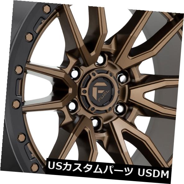 海外輸入ホイール 22x10 Fuel Rebel D681 6x135 -13ブロンズブラックリップホイールリムセット（4） 22x10 Fuel Rebel D681 6x135 -13 Bronze Black Lip Wheels Rims Set(4) 【並行輸入品】