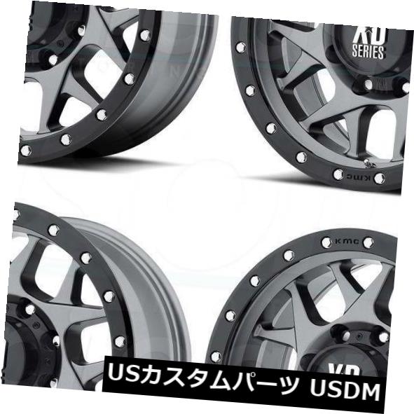 海外輸入ホイール 20x9 XD XD127 Bully 6x135 18ガンメタルブラックホイールリムセット（4） 20x9 XD XD127 Bully 6x135 18 Gunmetal Black Wheels Rims Set(4) 【並行輸入品】