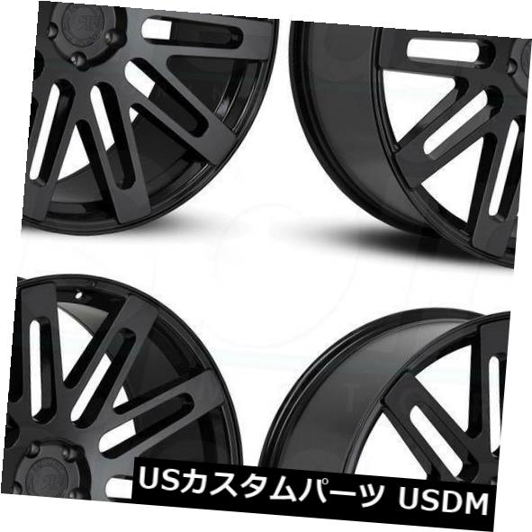 海外輸入ホイール 24x10ロードフォースRF24 5x130 30グロスブラックホイールリムセット(4) 24x10 Road Force RF24 5x130 30 Gloss Black Wheels Rims Set(4) 【並行輸入品】|カスタムパーツ WORLD倉庫