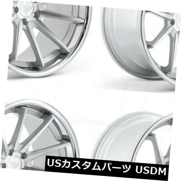 海外輸入ホイール 19x8.5 Ferrada FR4 5x112 42マシンシルバークロームリップホイールリムセット（4） 19x8.5 Ferrada FR4 5x112 42 Machine Silver Chrome Lip Wheels Rims Set(4) 【並行輸入品】｜カスタムパーツ WORLD倉庫