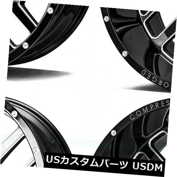 海外輸入ホイール 20x10 AX AX2.0 5x5 / 5x5.5 -19グロスブラックミルドホイールリムセット(4) 20x10 AXE AX2.0 5x5/5x5.5 -19 Gloss Black Milled Wheels Rims Set(4) 【並行輸入品】|カスタムパーツ WORLD倉庫