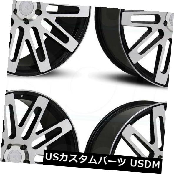 海外輸入ホイール 24x10ロードフォースRF24 5x130 35ブラックポリッシュホイールリムセット(4) 24x10 Road Force RF24 5x130 35 Black Polish Wheels Rims Set(4) 【並行輸入品】|カスタムパーツ WORLD倉庫