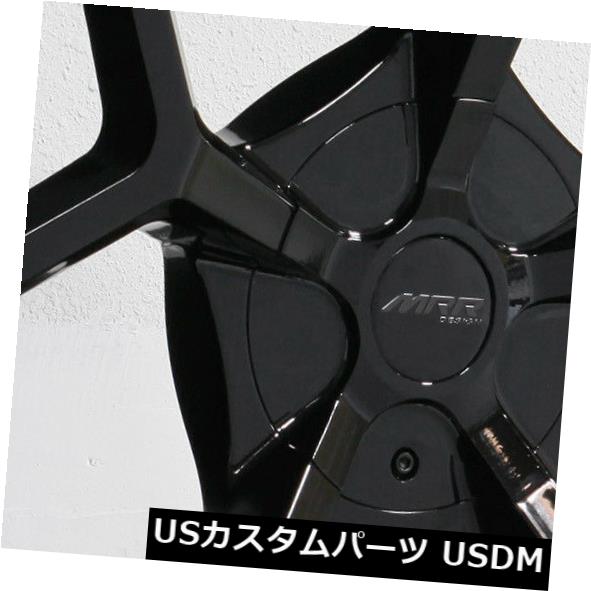 海外輸入ホイール 22x10 MRR T228 6x135 / 6x139.7 / 6x5.5 30ブラックホイールリムセット（4） 22x10 MRR T228 6x135/6x139.7/6x5.5 30 Black Wheels Rims Set(4) 【並行輸入品】