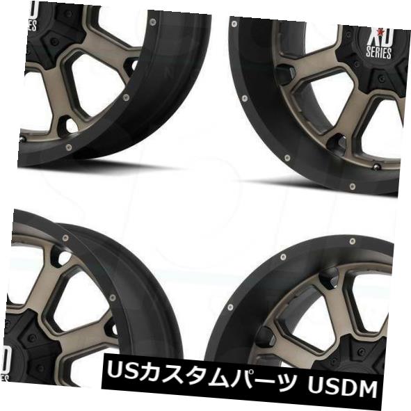 海外輸入ホイール 20x14 XD XD825 Buck 25 6x135 / 6x5.5 -76ブラックティントホイールリムセット（4） 20x14 XD XD825 Buck 25 6x135/6x5.5 -76 Black Tint Wheels Rims Set(4) 【並行輸入品】