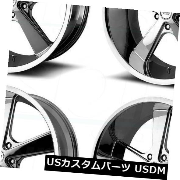 海外輸入ホイール 20x8.5 American Racing VN701 Nova 5x5 / 5x127 0クロームホイールリムセット（4） 20x8.5 American Racing VN701 Nova 5x5/5x127 0 Chrome Wheels Rims Set(4) 【並行輸入品】