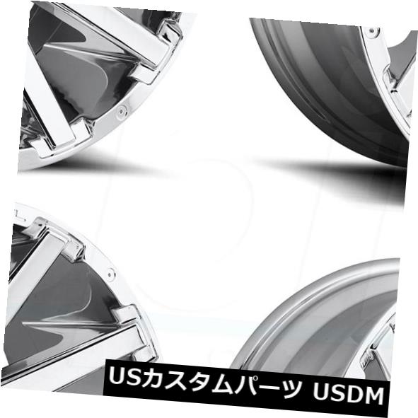 海外輸入ホイール 20x10 Fuel Contra D614 8x170 -18クロームホイールリムセット（4） 20x10 Fuel Contra D614 8x170 -18 Chrome Wheels Rims Set(4) 【並行輸入品】
