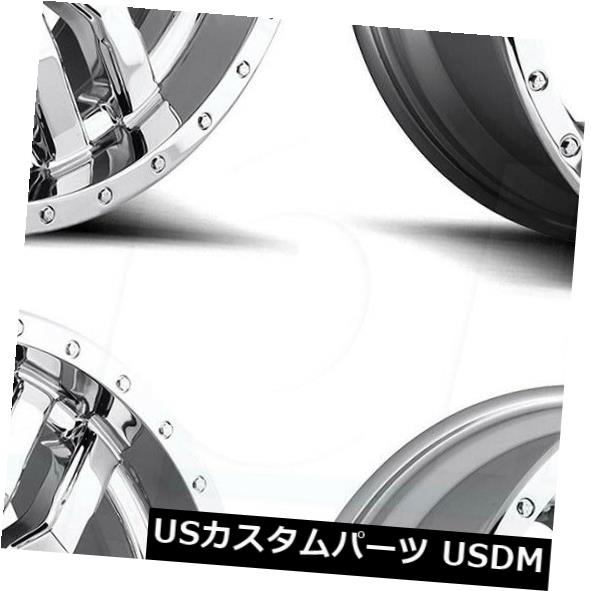 海外輸入ホイール 20x10燃料スレッジD631 5x5.5 / 5x150 -18クロームホイールリムセット（4） 20x10 Fuel Sledge D631 5x5.5/5x150 -18 Chrome Wheels Rims Set(4) 【並行輸入品】