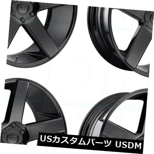 海外輸入ホイール 24x10 DUB Baller S216 6x5.5 / 6x139.7 30グロスブラックホイールリムセット（4） 24x10 DUB Baller S216 6x5.5/6x139.7 30 Gloss Black Wheels Rims Set(4) 【並行輸入品】