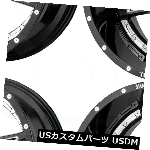 海外輸入ホイール 20x9 Moto Metal MO993 8x6.5 / 8x165.1 18ブラックミルドホイールリムセット（4） 20x9 Moto Metal MO993 8x6.5/8x165.1 18 Black Milled Wheels Rims Set(4) 【並行輸入品】 291,407円