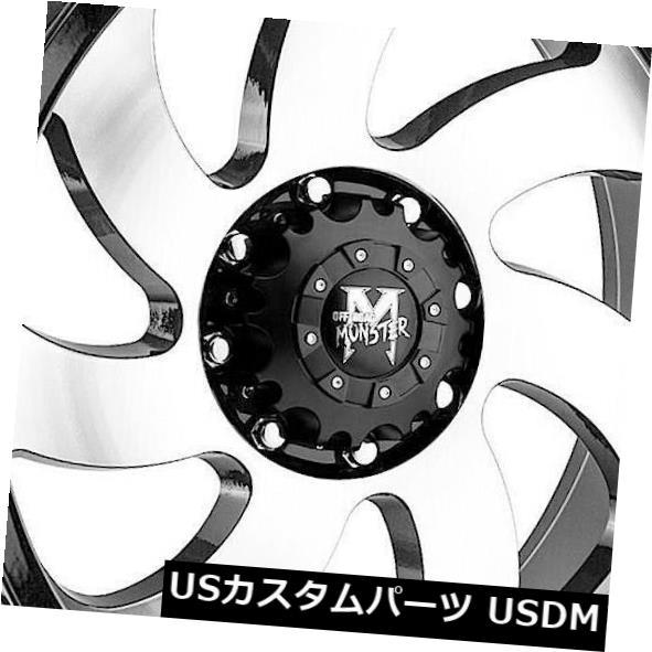 海外輸入ホイール 24x12オフロードモンスターM07 6x5.5 / 6x139.7 -44ブラックマシンホイールリムセット（4） 24x12 Off-Road Monster M07 6x5.5/6x139.7 -44 Black Machine Wheels Rims Set(4) 【並行輸入品】 291,407円