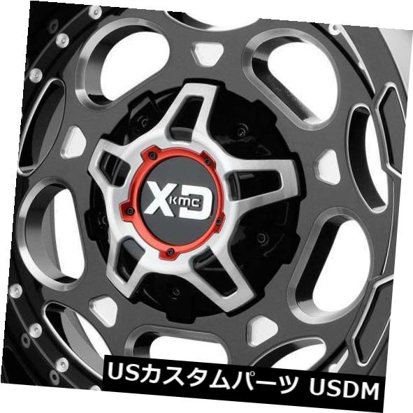 海外輸入ホイール 20x10 XD XD837リコイル8x170 -18ブラックミルドホイールリムセット（4） 20x10 XD XD837 Recoil 8x170 -18 Black Milled Wheels Rims Set(4) 【並行輸入品】