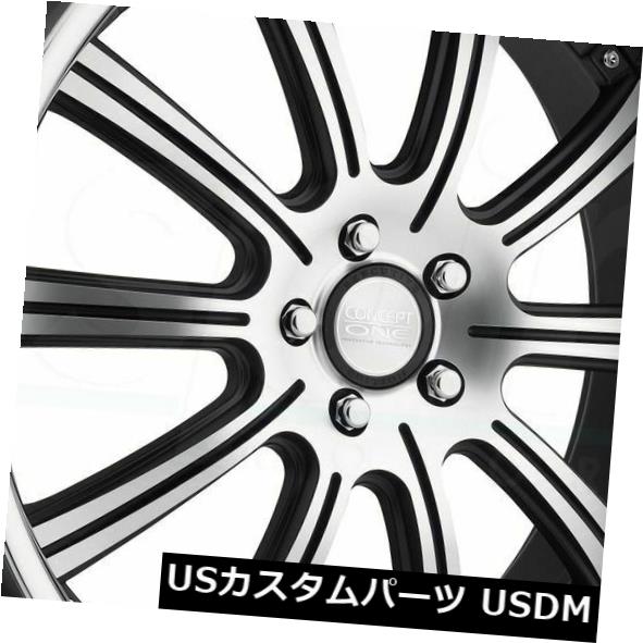 海外輸入ホイール 22x10.5 Concept One RS10 5x120 35 Matte Black Machined Wheel Fit E90 F30セット（4） 22x10.5 Concept One RS10 5x120 35 Matte Black Machined Wheel fit E90 F30 set(4) 【並行輸入品】