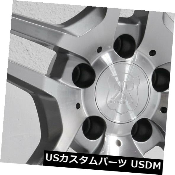 海外輸入ホイール 20x8.5 MRR RW2 5x120 25シルバークロームリップホイールリムセット（4） 20x8.5 MRR RW2 5x120 25 Silver Chrome Lip Wheels Rims Set(4) 【並行輸入品】