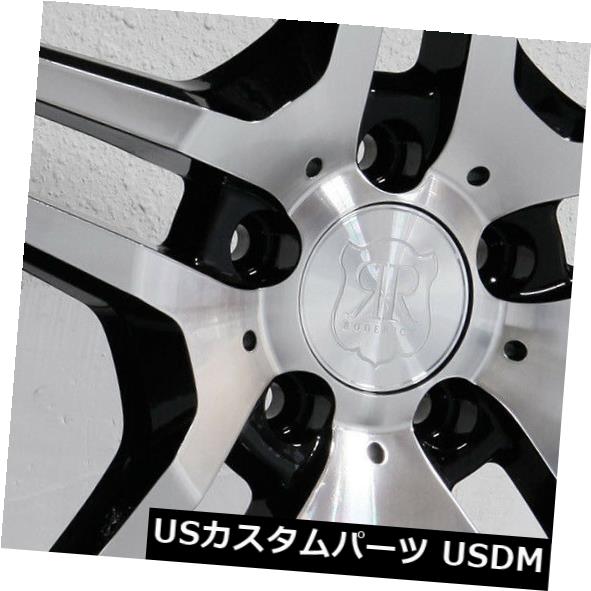 海外輸入ホイール 20x8.5 / 20x10 MRR RW2 5x112 35/40ブラッククロームリップホイールリムセット（4） 20x8.5/20x10 MRR RW2 5x112 35/40 Black Chrome Lip Wheels Rims Set(4) 【並行輸入品】