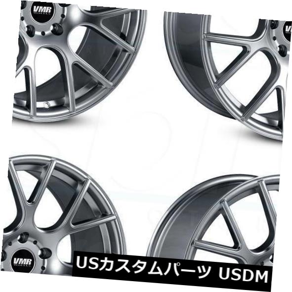 海外輸入ホイール 19x9.5 / 19x10.5 VMR V810 5x120 40/45ガンメタルホイールの新しいセット（4） 19x9.5/19x10.5 VMR V810 5x120 40/45 Gunmetal Wheels New Set(4) 【並行輸入品】