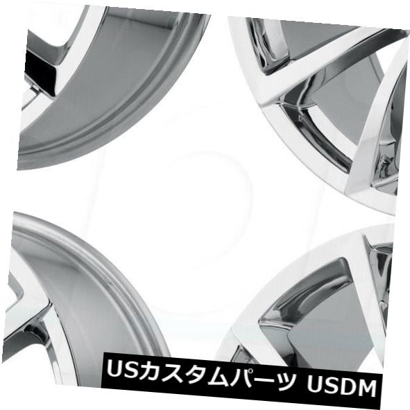海外輸入ホイール 20x10 OE Creations PR184 5x5 / 5x127 50クロームホイールリムセット（4） 20x10 OE Creations PR184 5x5/5x127 50 Chrome Wheels Rims Set(4) 【並行輸入品】