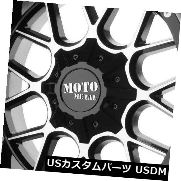 海外輸入ホイール 22x10 Moto Metal MO986 Siege 8x6.5 / 8x165.1 -18ブラックマシンホイールリムセット（4） 22x10 Moto Metal MO986 Siege 8x6.5/8x165.1 -18 Black Machine Wheels Rims Set(4) 【並行輸入品】｜カスタムパーツ WORLD倉庫