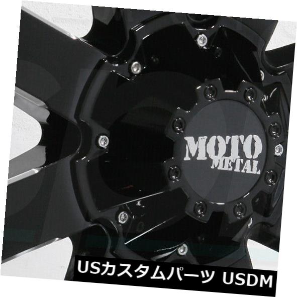 海外輸入ホイール 22x10 Moto Metal MO962 5x5 / 5x5.5 -18ブラックミルドホイールリムセット（4） 22x10 Moto Metal MO962 5x5/5x5.5 -18 Black Milled Wheels Rims Set(4) 【並行輸入品】