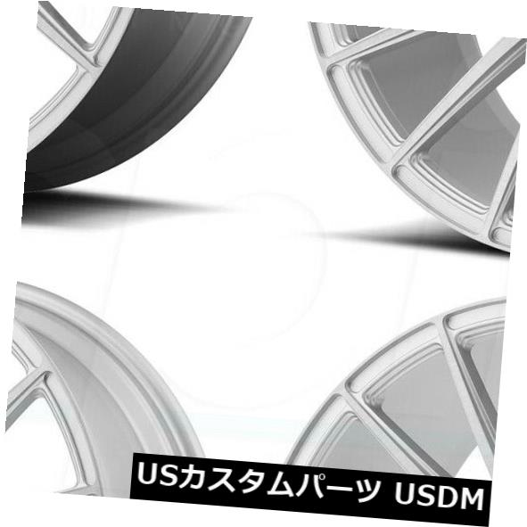 海外輸入ホイール 22x9 / 22x10.5 Asanti Black ABL-14 Polaris 5x112 32/35起毛シルバーホイールセット（4 22x9/22x10.5 Asanti Black ABL-14 Polaris 5x112 32/35 Brushed Silver Wheels Set(4 【並行輸入品】