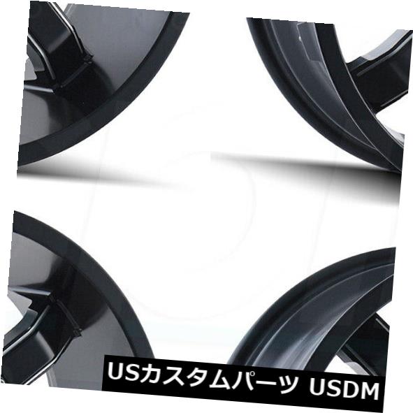 海外輸入ホイール 22x10カリオフロードダーティ8x6.5 / 8x170 -19サテンブラックミルドホイールリムセット(4) 22x10 Cali Off-Road Dirty 8x6.5/8x170 -19 Satin Black Milled Wheels Rims Set(4) 【並行輸入品】