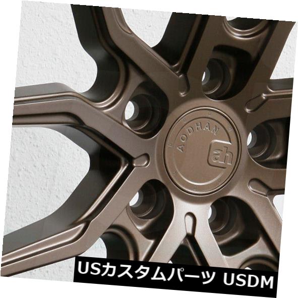 海外輸入ホイール 20x9 Aodhan AFF1 5x108 32マットブロンズホイールリムセット（4） 20x9 Aodhan AFF1 5x108 32 Matte Bronze Wheels Rims Set(4) 【並行輸入品】