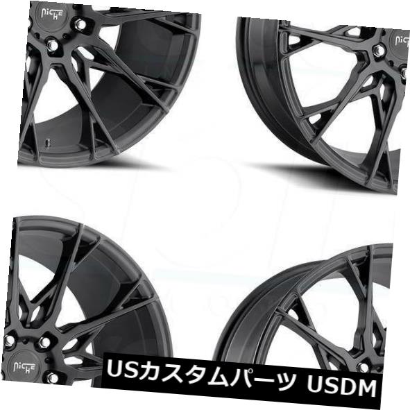 海外輸入ホイール 22x9 / 22x10ニッチスタッカートM183 5x114.3 38/38マットブラックホイールリムセット（4） 22x9/22x10 Niche Staccato M183 5x114.3 38/38 Matte Black Wheels Rims Set(4) 【並行輸入品】 279,230円