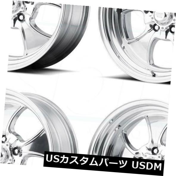 海外輸入ホイール 17x8 American Racing VN450 Hopster 5x4.75 / 5x120.6 5 8ポリッシュドホイールリムセット（4） 17x8 American Racing VN450 Hopster 5x4.75/5x120.65 8 Polished Wheels Rim Set(4) 【並行輸入品】
