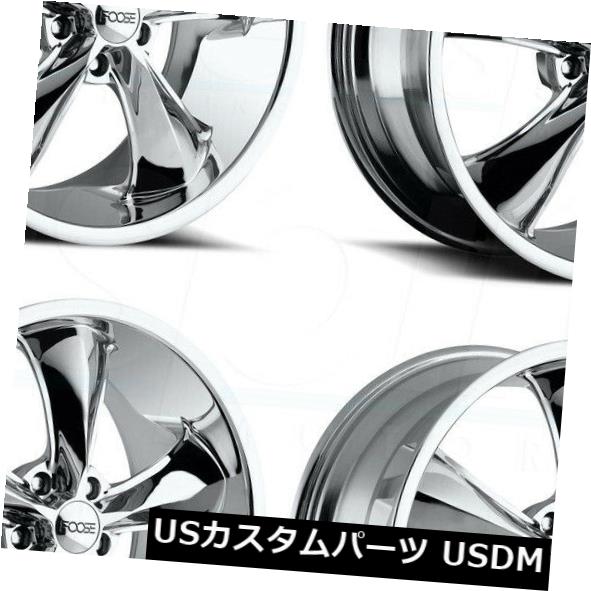 海外輸入ホイール 20x8.5 Foose Legend F105 5x4.75 / 5x120.6 5 7クロームホイールリムセット（4） 20x8.5 Foose Legend F105 5x4.75/5x120.65 7 Chrome Wheels Rims Set(4) 【並行輸入品】