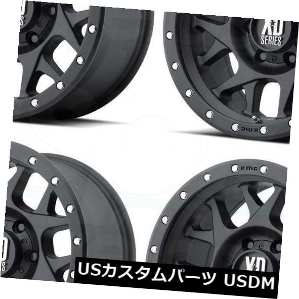 海外輸入ホイール 20x9 XD XD127 Bully 6x135 18ブラックリングホイールリムセット（4） 20x9 XD XD127 Bully 6x135 18 Black Ring Wheels Rims Set(4) 【並行輸入品】