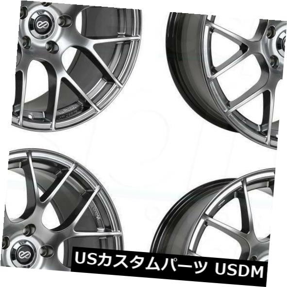 海外輸入ホイール 19x8.5 / 19x9.5 Enkei Raijin 5x114.3 50/15 Hyper Silver Wheels Rims Set（4） 19x8.5/19x9.5 Enkei Raijin 5x114.3 50/15 Hyper Silver Wheels Rims Set(4) 【並行輸入品】