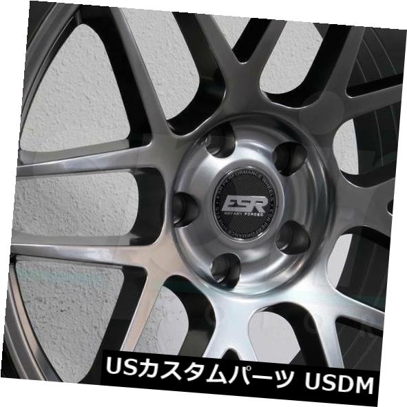 海外輸入ホイール 19x10.5 ESR RF01 RF1 5x112 30ハイパーブラックホイールリムセット（4） 19x10.5 ESR RF01 RF1 5x112 30 Hyper Black Wheels Rims Set(4) 【並行輸入品】｜カスタムパーツ WORLD倉庫