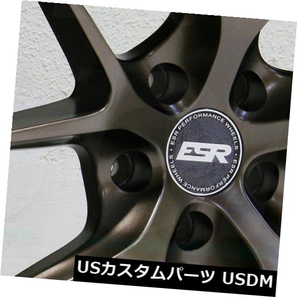 海外輸入ホイール 19x10.5 ESR RF02 RF2 5x120 22ブロンズホイールの新しいセット（4） 19x10.5 ESR RF02 RF2 5x120 22 Bronze Wheels New Set(4) 【並行輸入品】