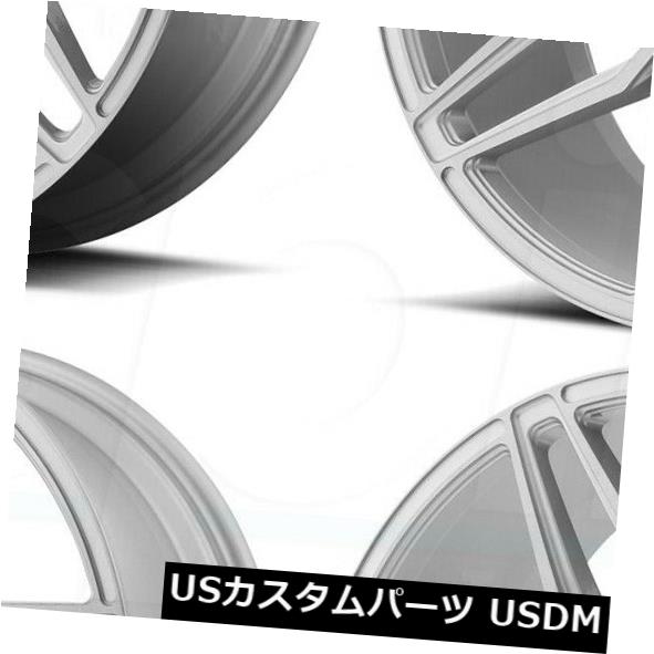 海外輸入ホイール 22x9 Asanti Black ABL-11 Sirius 5x115 15起毛シルバーホイールリムセット（4） 22x9 Asanti Black ABL-11 Sirius 5x115 15 Brushed Silver Wheels Rims Set(4) 【並行輸入品】｜カスタムパーツ WORLD倉庫 272,052円