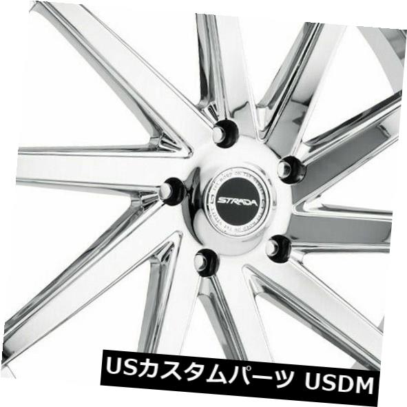 海外輸入ホイール 24x9 Strada S41 Sega 6x5.5 / 6x139.7 24クロームホイールリムセット（4） 24x9 Strada S41 Sega 6x5.5/6x139.7 24 Chrome Wheels Rims Set(4) 【並行輸入品】