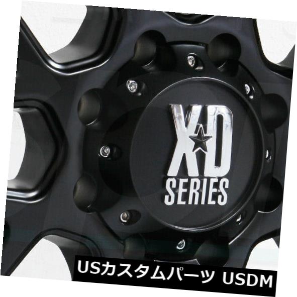 海外輸入ホイール 20x10 XD XD820グレネード8x6.5 / 8x165.1 -24サテンブラックホイールリムセット（4） 20x10 XD XD820 Grenade 8x6.5/8x165.1 -24 Satin Black Wheels Rims Set(4) 【並行輸入品】｜カスタムパーツ WORLD倉庫