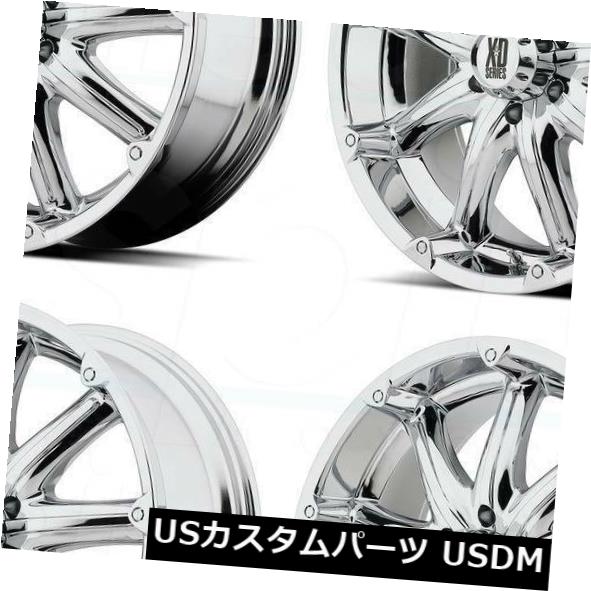 海外輸入ホイール 18x9 XD XD779バッドランズ6x5.5 / 6x139.7 -12クロームホイールリムセット(4) 18x9 XD XD779 Badlands 6x5.5/6x139.7 -12 Chrome Wheels Rims Set(4) 【並行輸入品】|カスタムパーツ WORLD倉庫